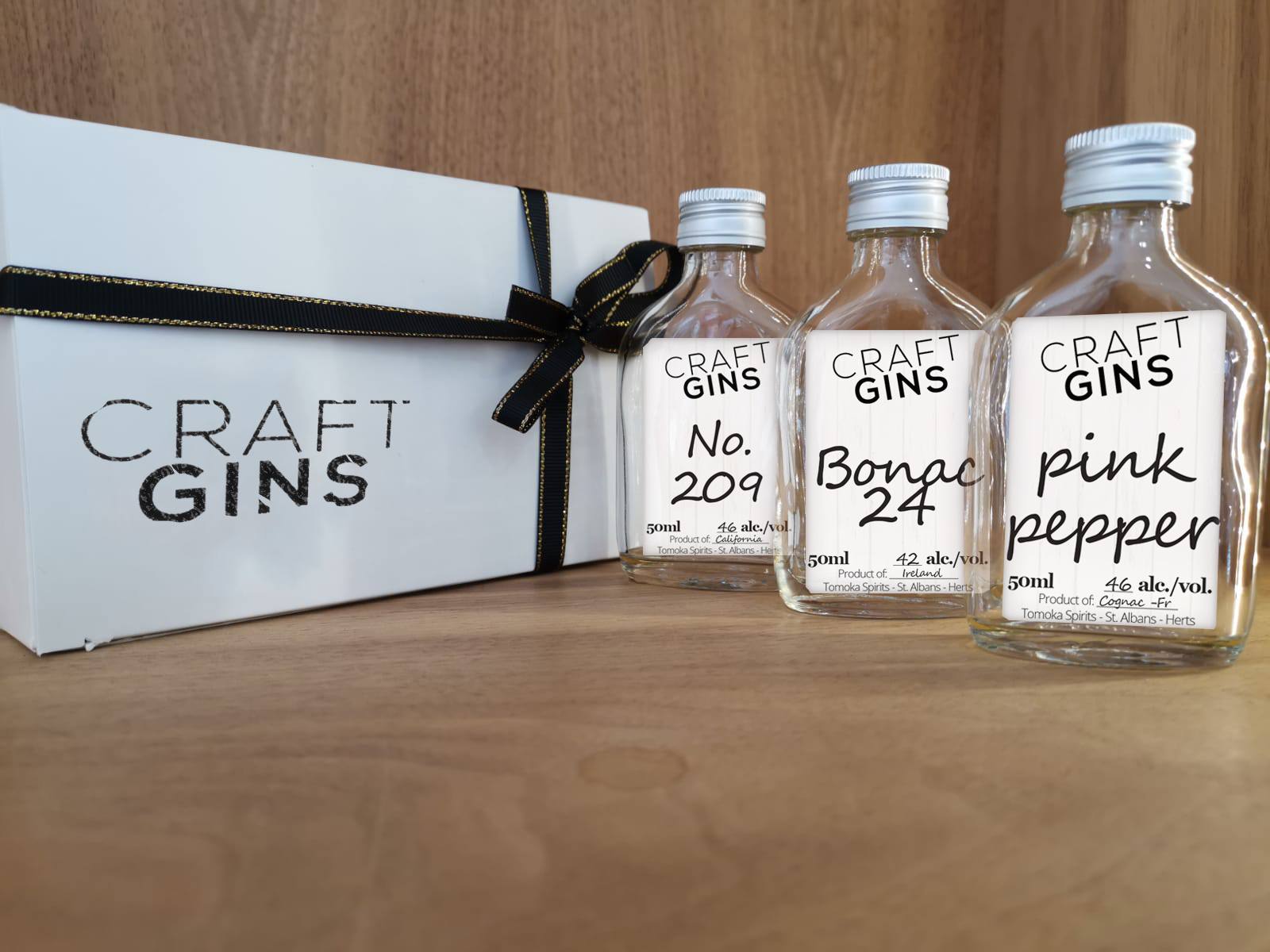 Gin miniature Trio gift set Craft Gins